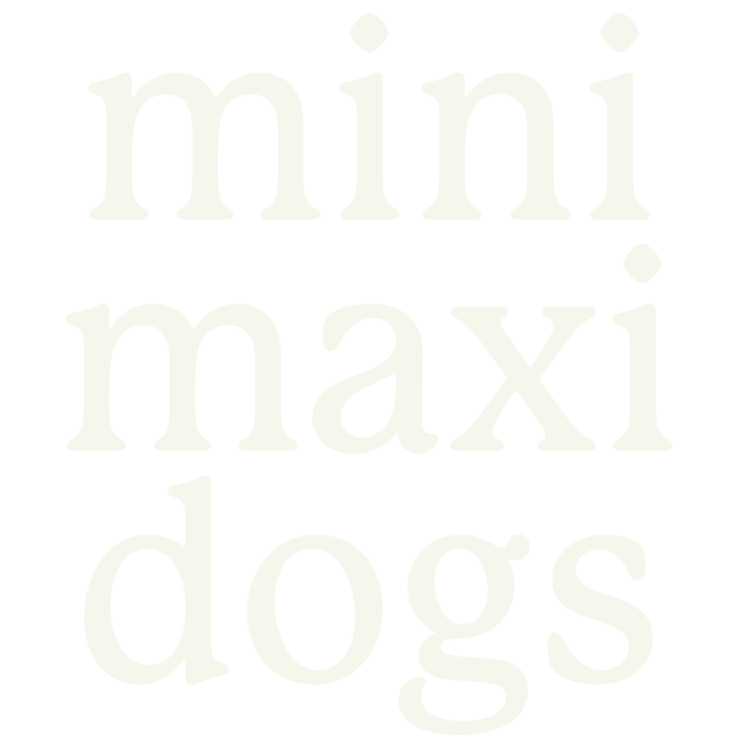 Logo Mini Maxi Dogs - Hondentraining, Hondenopvoeding en Hondenfotografie Herpen